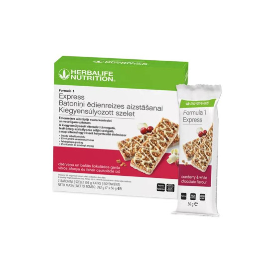 Formula 1 Express Kiegyensúlyozott szelet/ Vörös Áfonya és fehér csokoládé