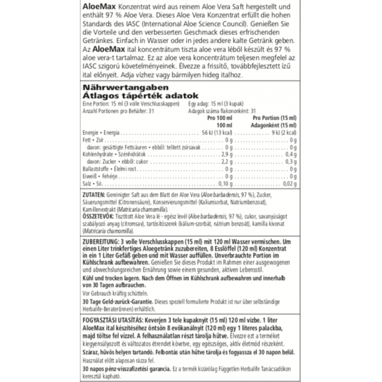 AloeMAX Ital Koncentrátum