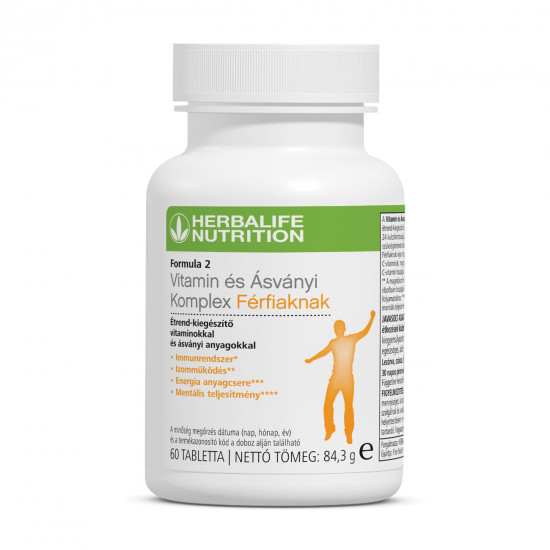 Formula 2 Vitamin & Ásványi Komplex Férfiaknak - 60 db Formula 2 Vitamin & Ásványi Komplex Férfiaknak - 60 db